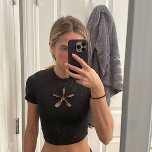 Black Princess Polly top